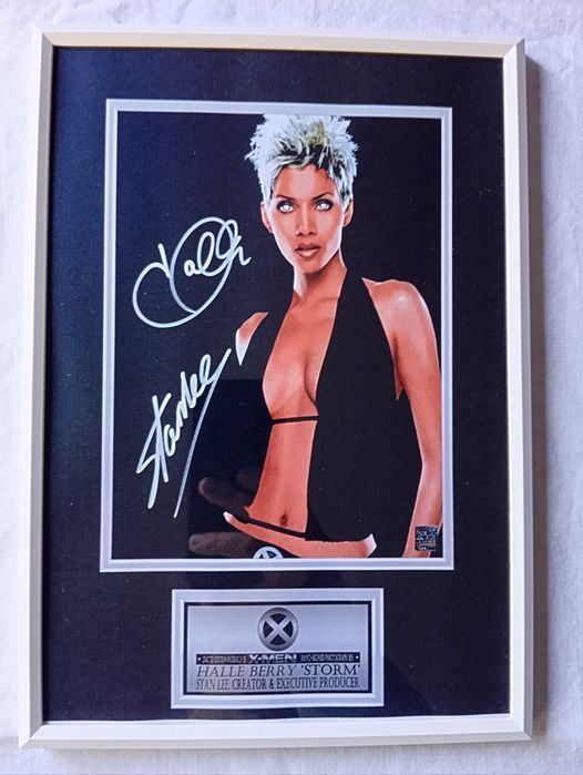 Moldura Filme X-Men - Storm com Autógrafos (A4)