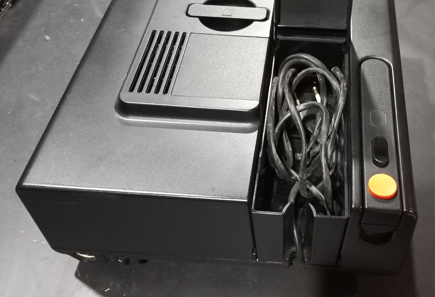 Projector de slides Agfa com lâmpada fundida