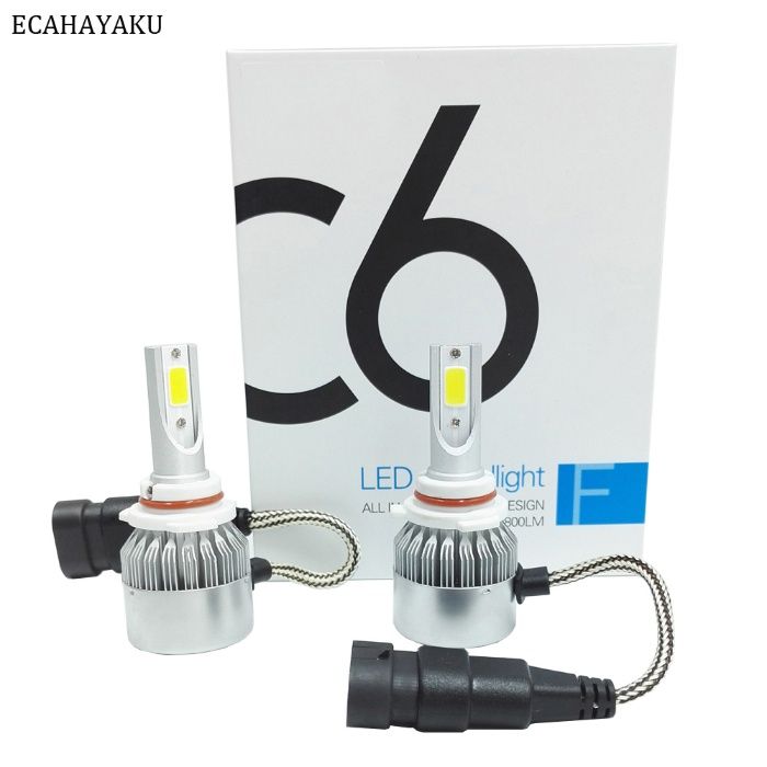 Светодиодние лампы Led C6 H1, H3, H7, H11, H4, туманки цена за пару