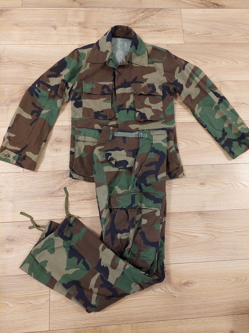 Mundur BDU US Army woodland XS x-small bluza + spodnie kontraktowy