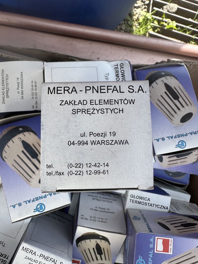 Głowica termostatyczna termosta grzejnikowy Mera Pnefal typ GZ-02-2