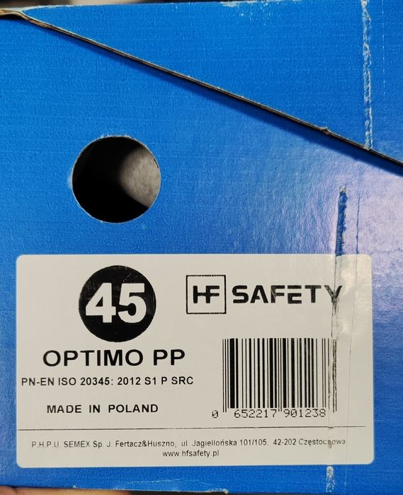 Półbuty ochronne Optimo S1P SRC