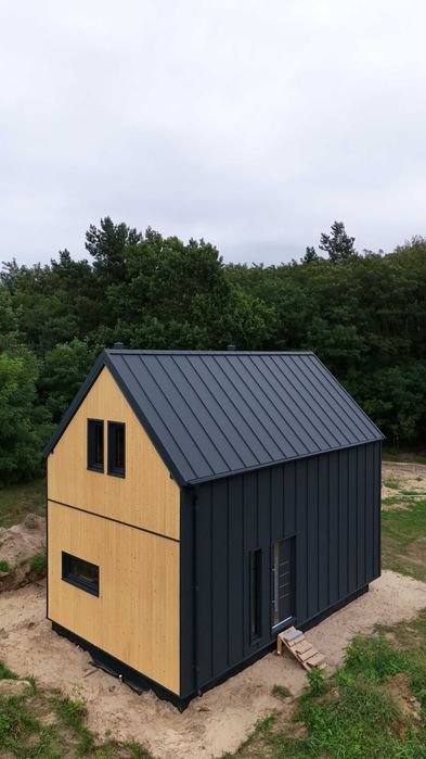 Dom drewniany, szkieletowy, całoroczny,domek letniskowy L302 PLUS 40m2