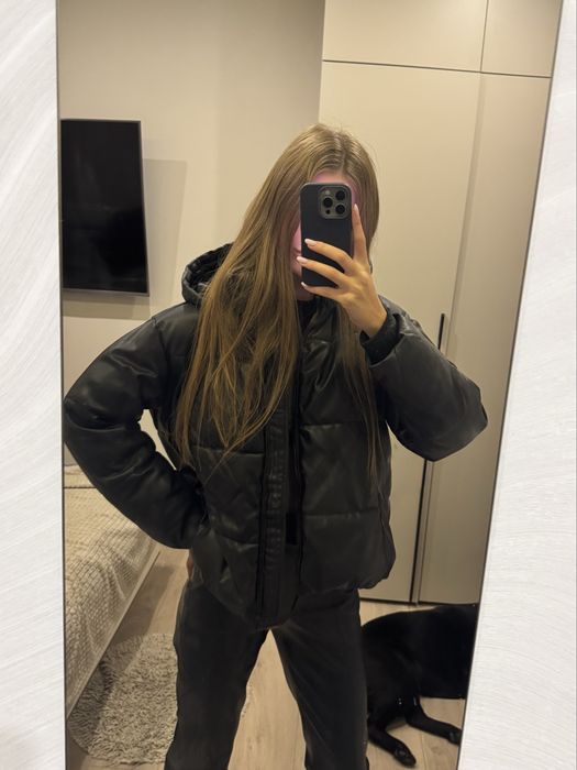 Куртка zara шкіряна, вдягалася пару раз, стан новий