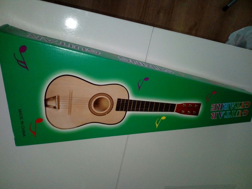 Gitara klasyczna akustyczna dla dzieci drewno 6 strun nowa klasyk