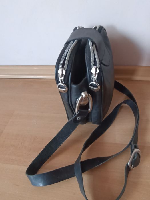 Męska skórzana saszetka na ramię