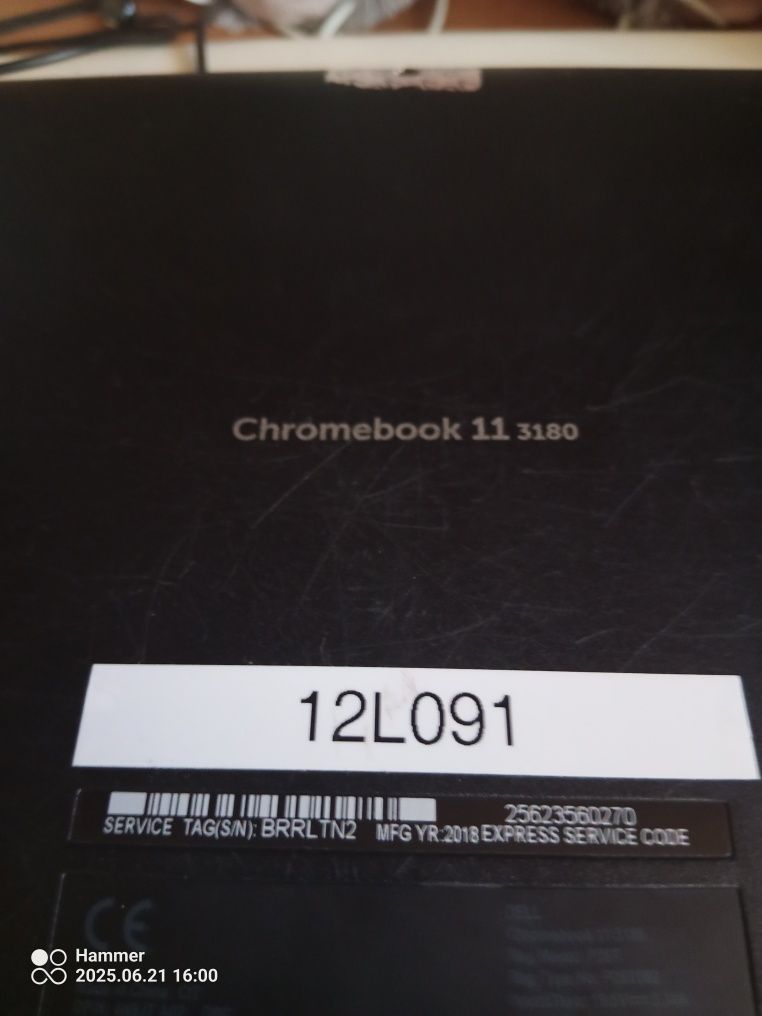 Dell Chronebok  11 3180 P26T