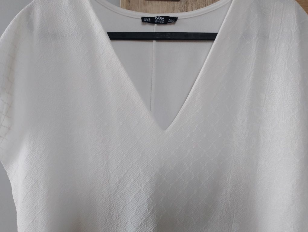 Biała sukienka damska firmy Zara rozm 38