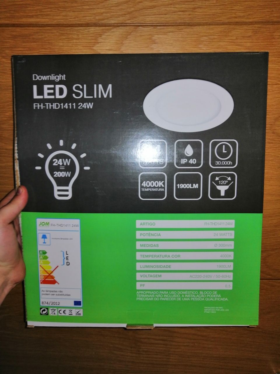 Downligh LED SLIM 24W 4000k 1900LM