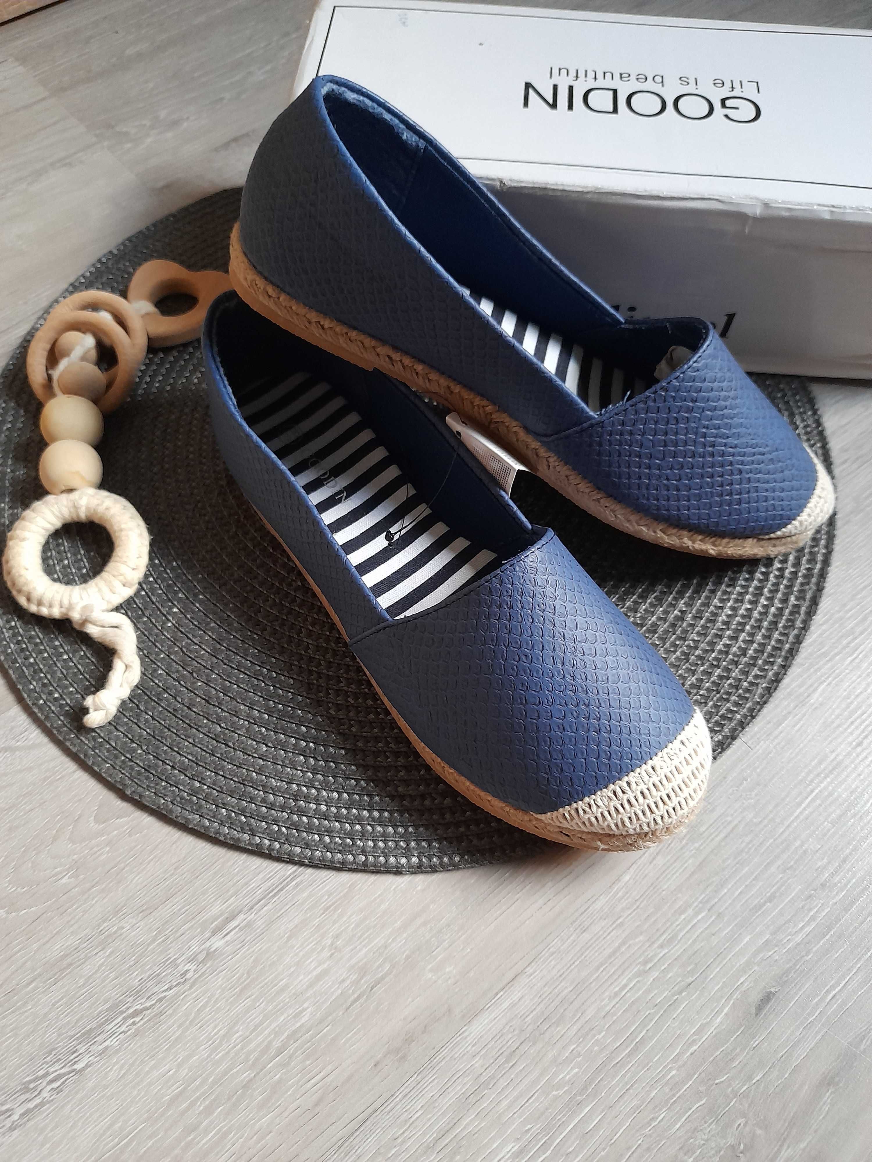 espadryle damskie blue r. 39