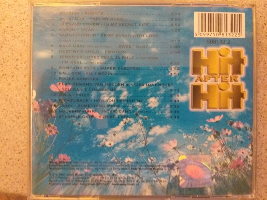 CD (RMF prezentuje) Hit After Hit Sony Music 2002