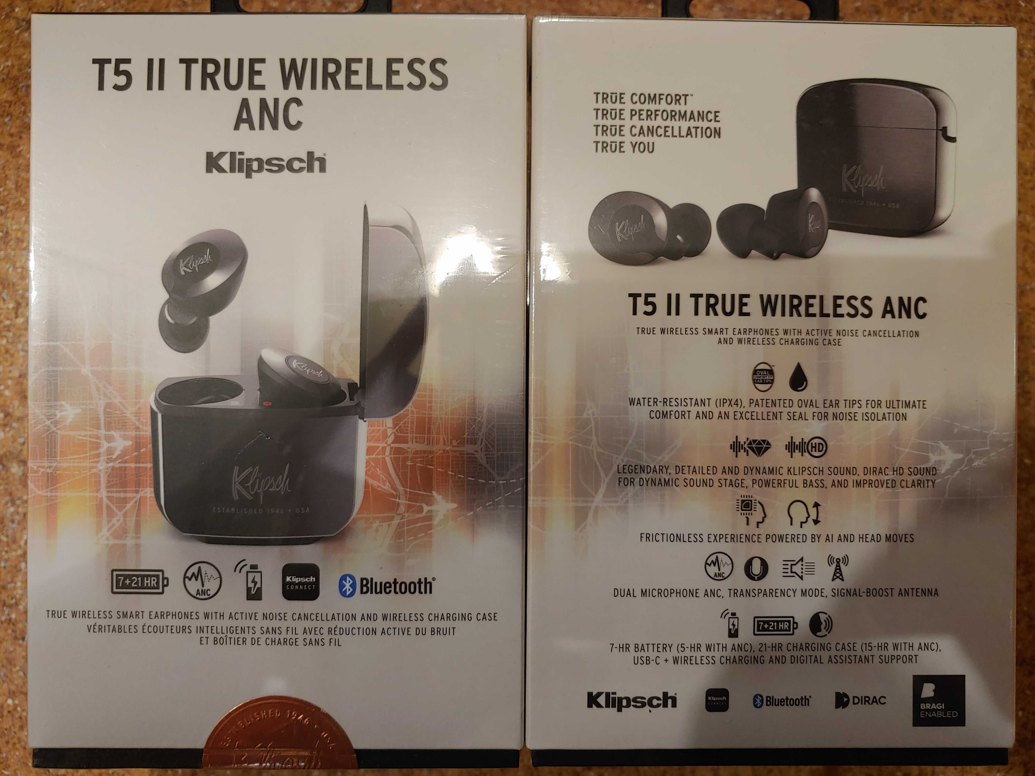 Беспроводные TWS наушники Klipsch T5 II ANC