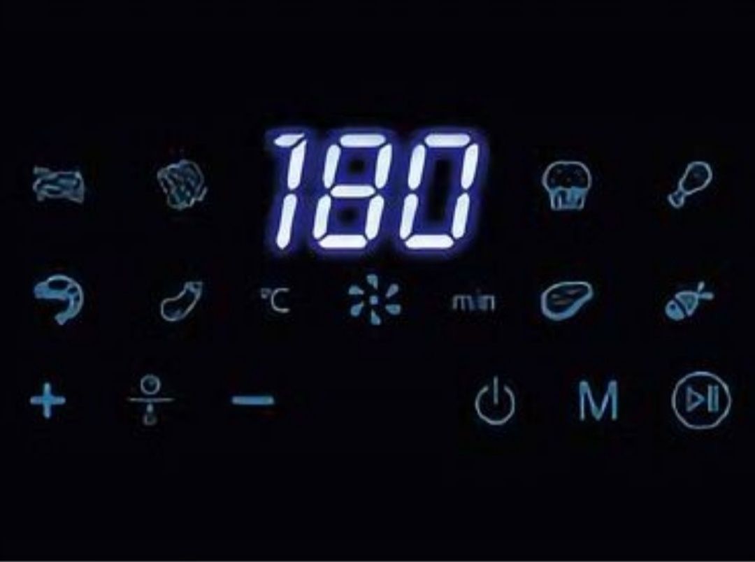 Frytkownica beztłuszczowa Hoffen 1400W 3,8l Czarna Air Fryer