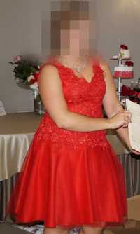 sukienka czerwona rozmiar L
