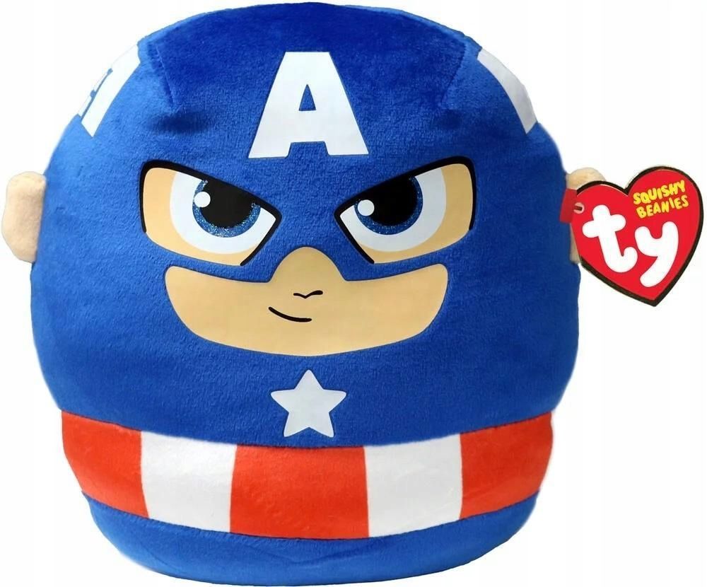 Squishy Beanies Marvel Kapitan Ameryka 22cm, Ty