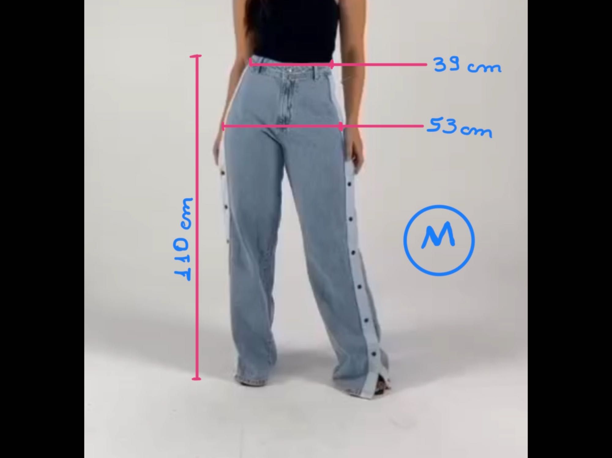 Calças novas Jeans Wid Leg modelagem brasileira M, L, e XL