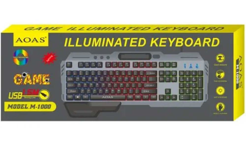 Клавіатура AOASMODE L M-1000 USB з RGB-підсвіткою