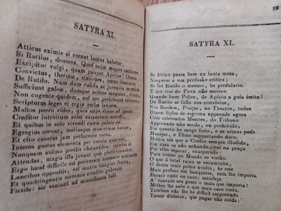 As Satyras de Juvenal - Ed. 1839