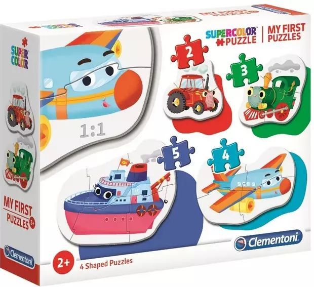 Puzzle 4w1. Moje Pierwsze Puzzle. Pojazdy. Clementoni