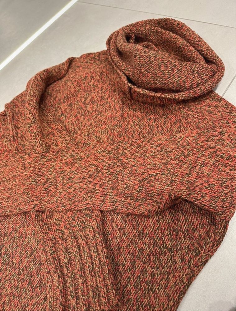 Sweter golf ciepły idealny na zimę oversize XXXL