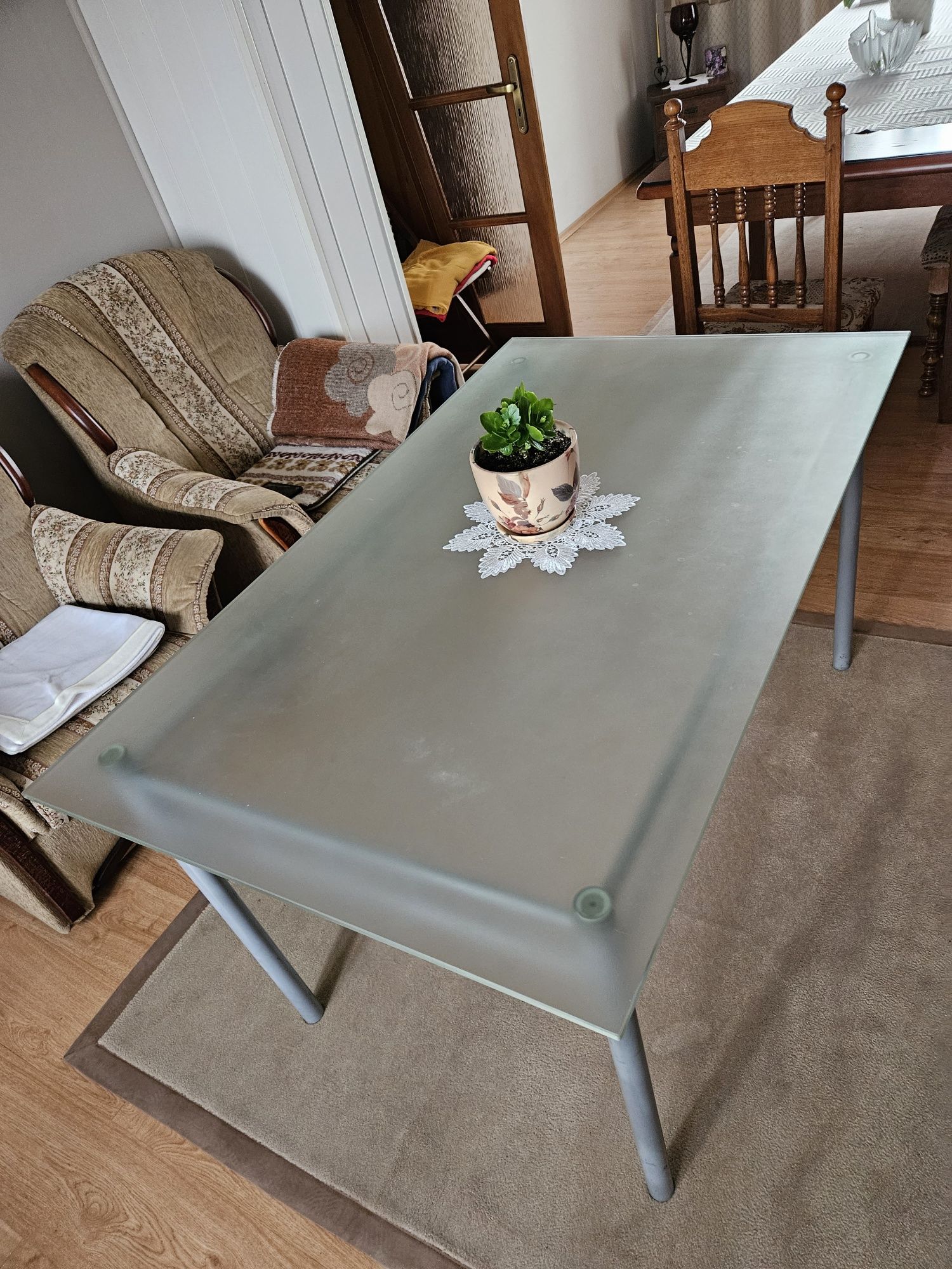 Stol szklany 140x80