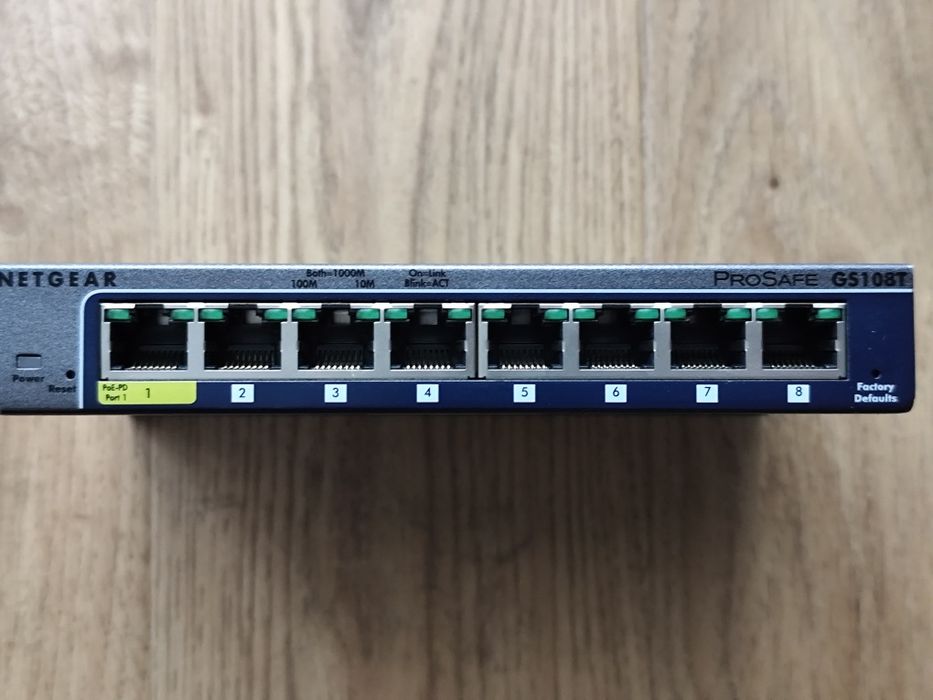 Switch zarządzalny Netgear GS108Tv2