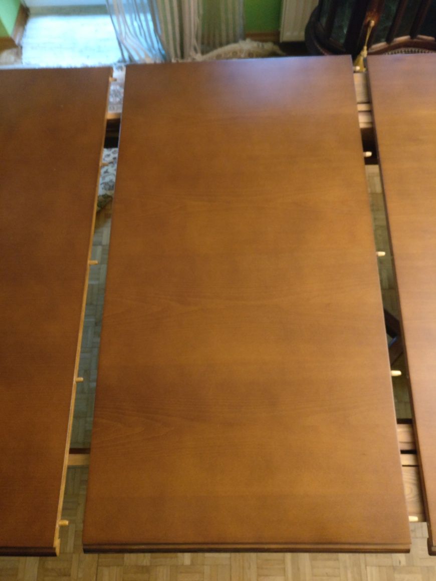 rozkładany stół, drewniany