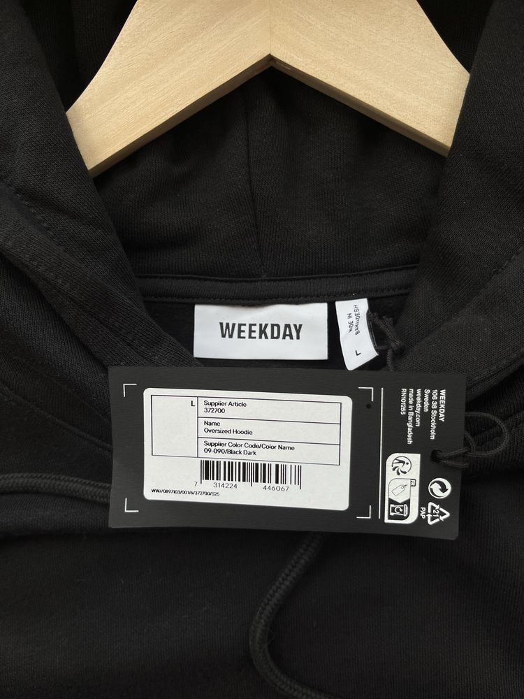 Оригінал Weekday (M,L,XL) Oversized Hoodie Худі Худи Кофта Свитшот