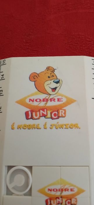 Régua com jogo da paciência, antiga