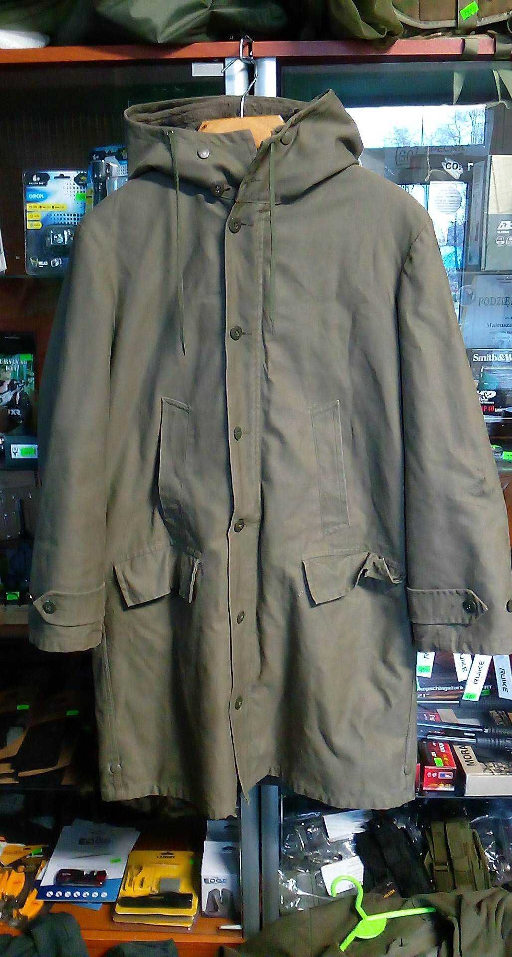 Parka Bundeswehr Niemcy Olive Gr.44 166/88 rok 1980 +podpinka