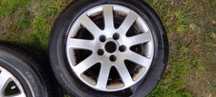 Orginalne alufelg 5x112 15r ronal volkswagen i z oponami letnimi