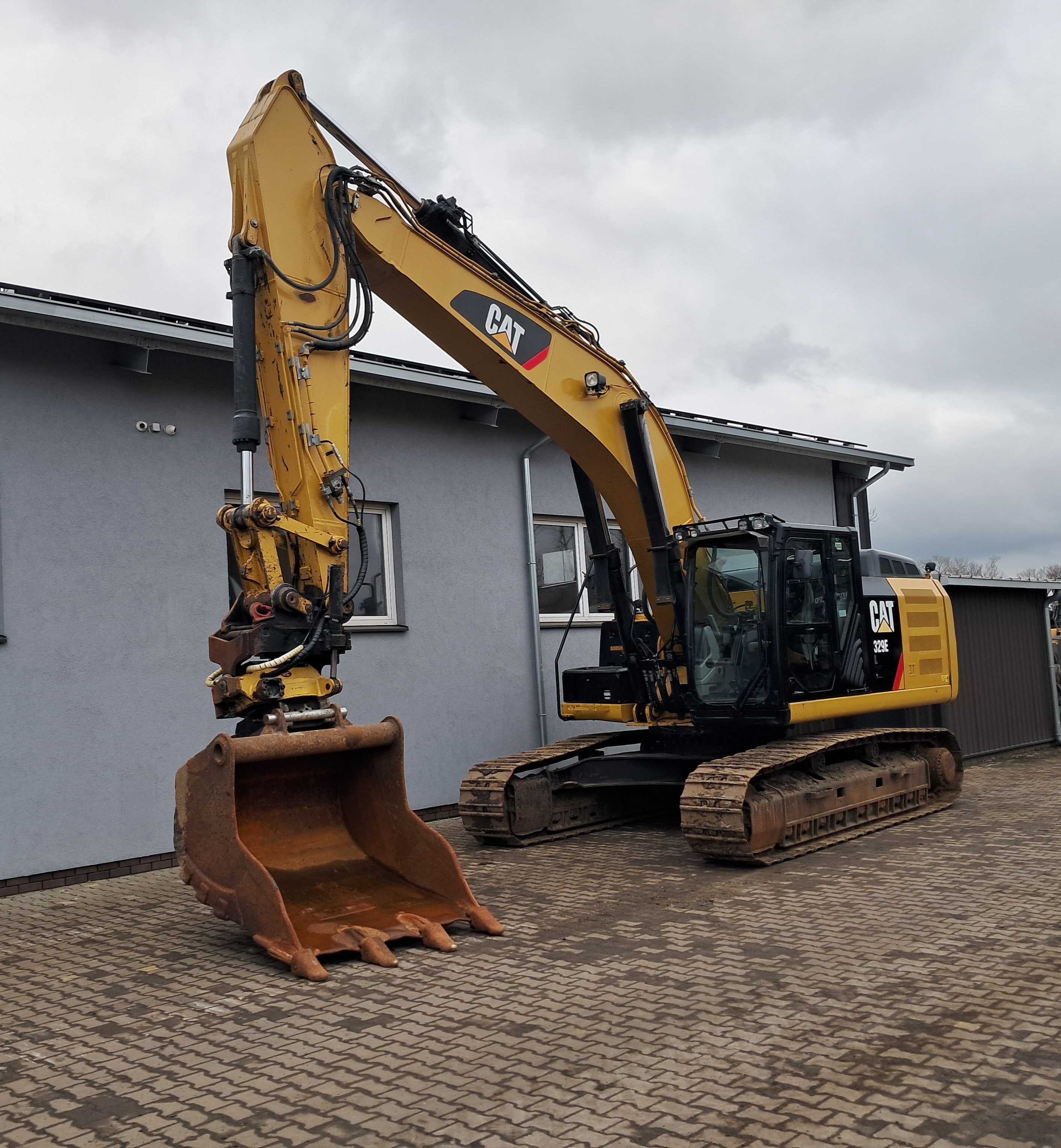 CATERPILLAR 329 EL Oryginał Rototilt ENGCON GPS 3D Centralne Smarowani