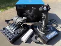 Joystick logitech g x56 hotas podwójna przepustnica
