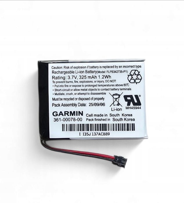 Bateria Garmin 361_00078_00 325mAh Fenix 1 Quatix Tactix D2 Pilot
