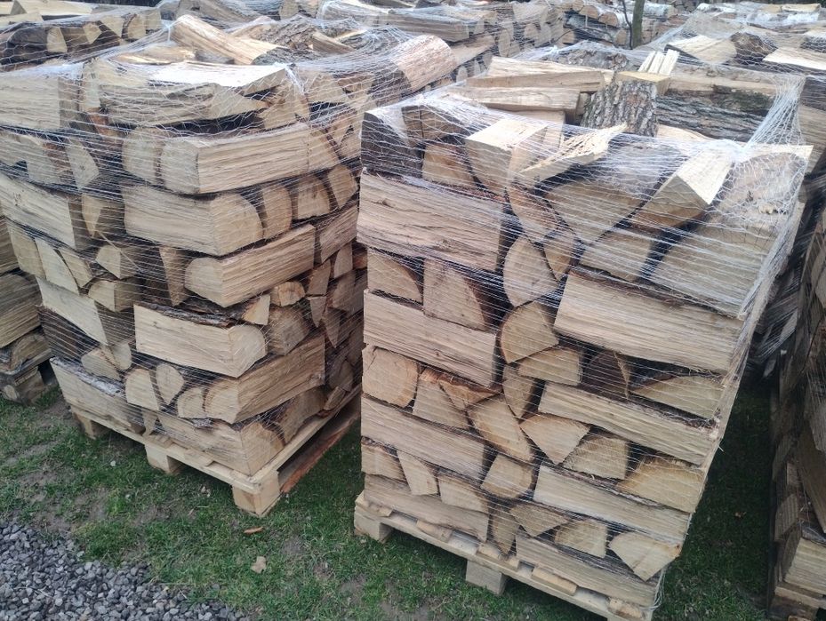 Drewno DĄB - kominkowe, drzewo opalowe, 1m3 na palecie - HDS