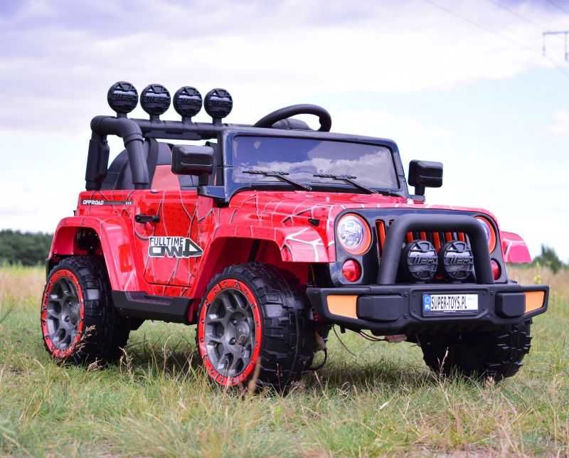 Auto samochód pojazd na akumulator JEEP FULLTIME 4x4 funkcja bujania