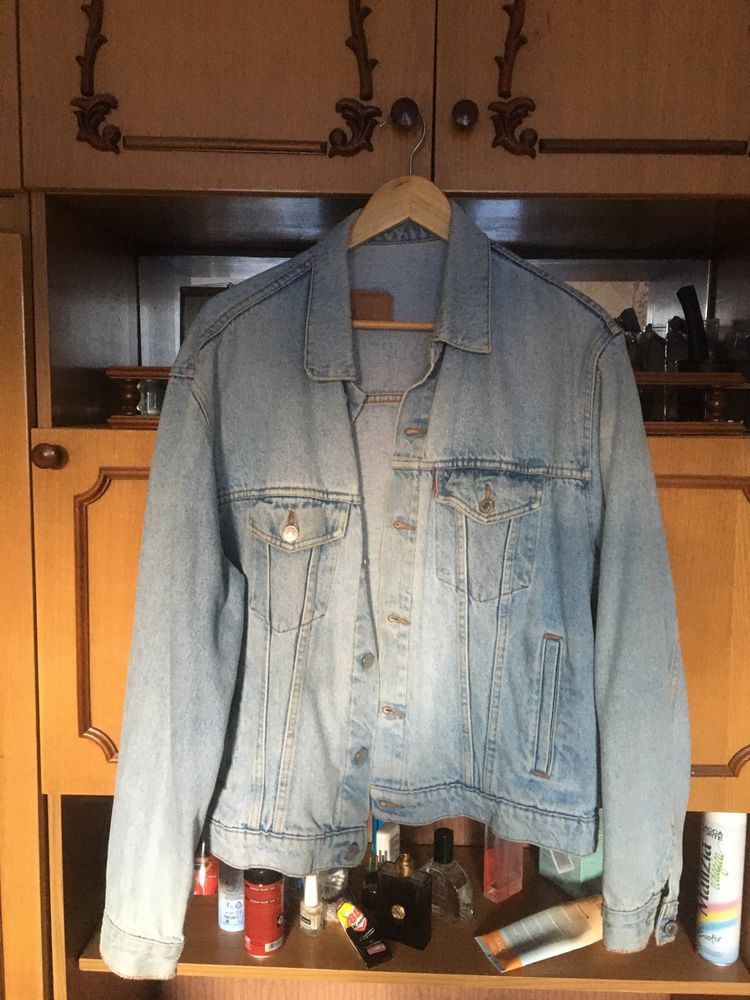 Куртка джинсова вранглер і оригінальний костюм левіс501 розмір 32-34