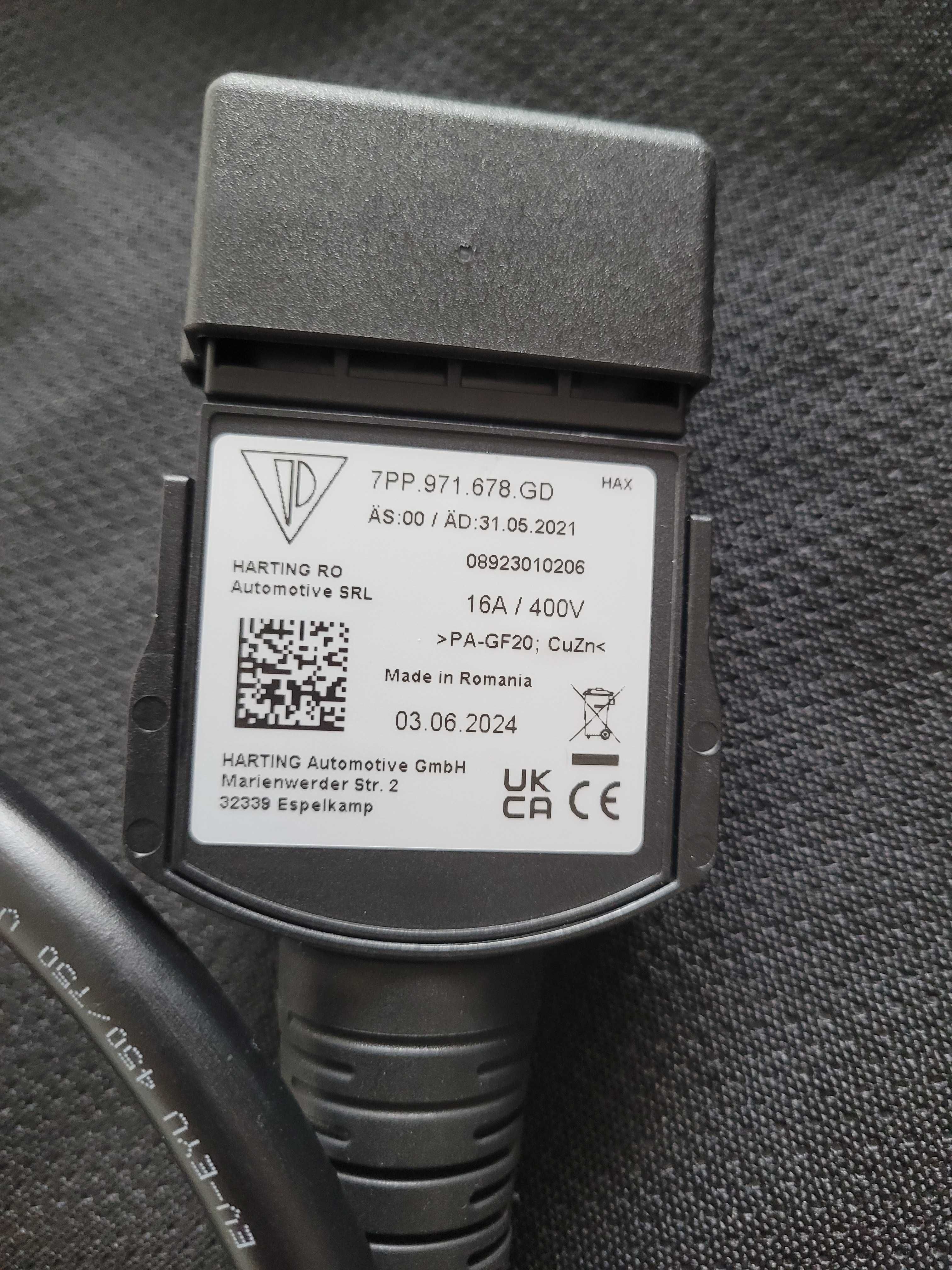Audi przewód ładowania wysokiego napięcia CEE 3P 16A 900MM