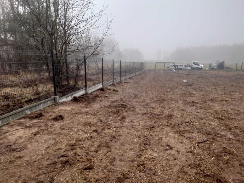 ogrodzenia ogrodzenie panelowe panele słupki brama furtka płot palety