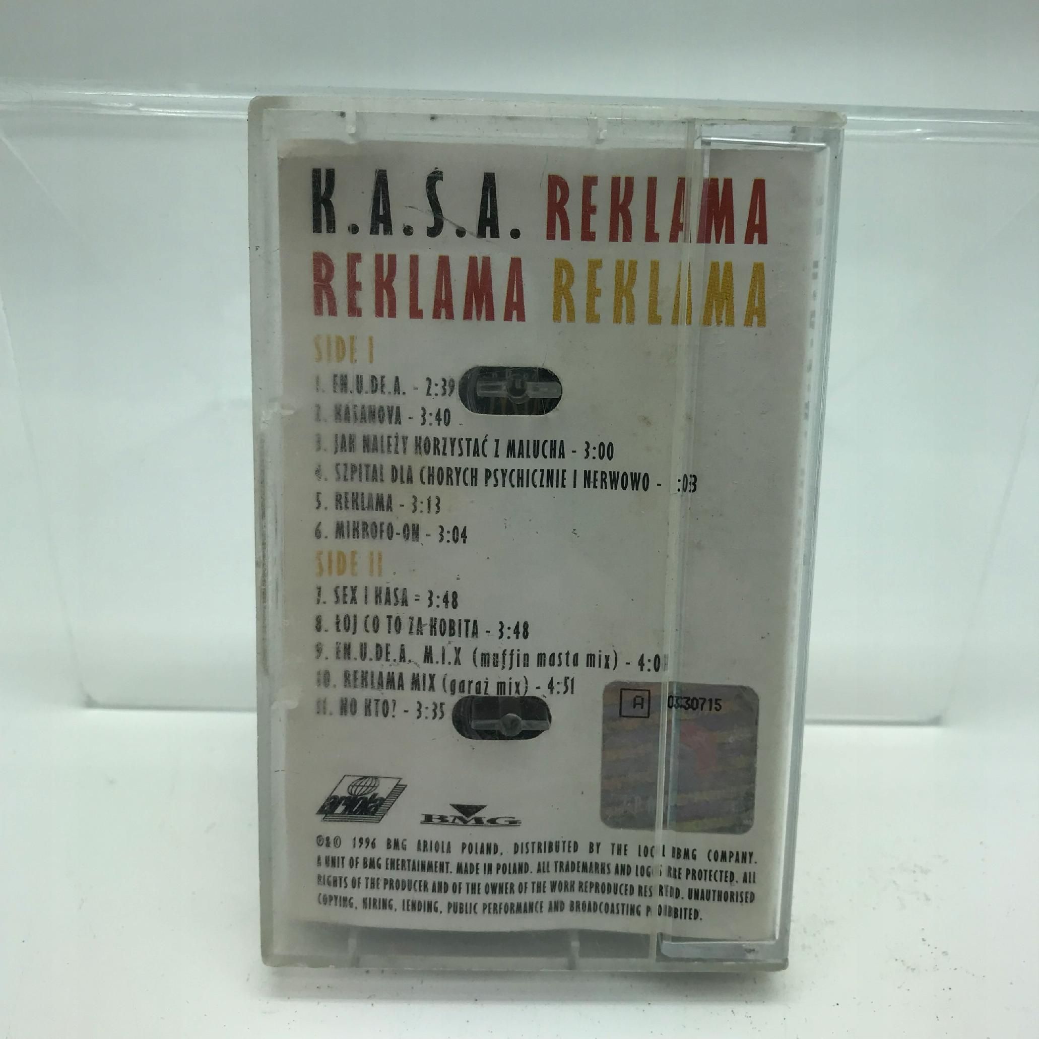 kaseta - k.a.s.a - reklama