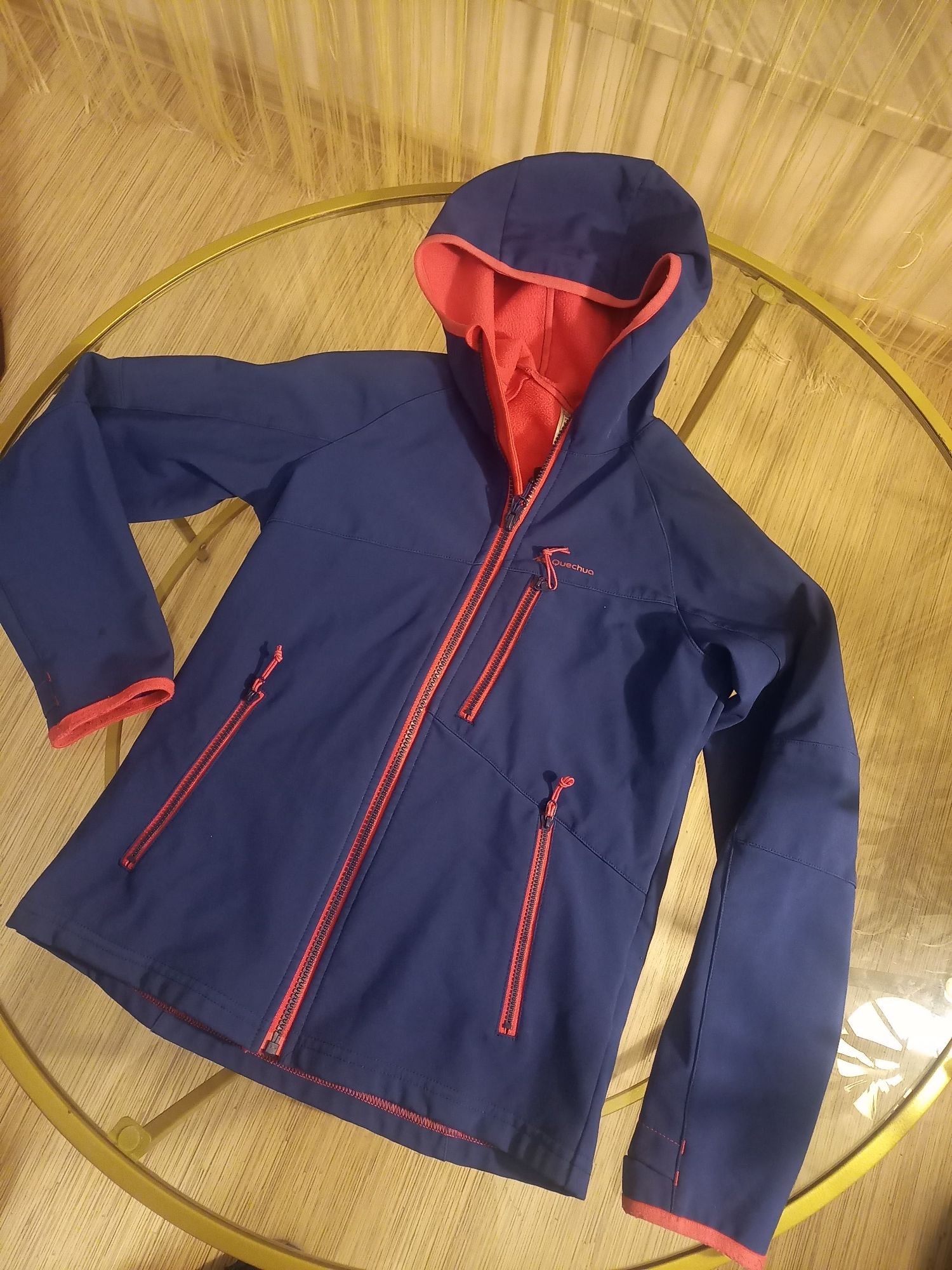 Bluza softshell 133 / 142 cm kurtka kurteczka dla dziewczynki