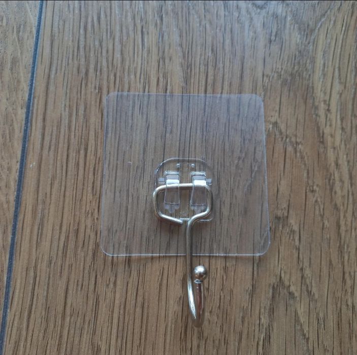 12x Haczyki, Wieszaki Przezroczyste samoprzylepne, do dekoracji, 5kg