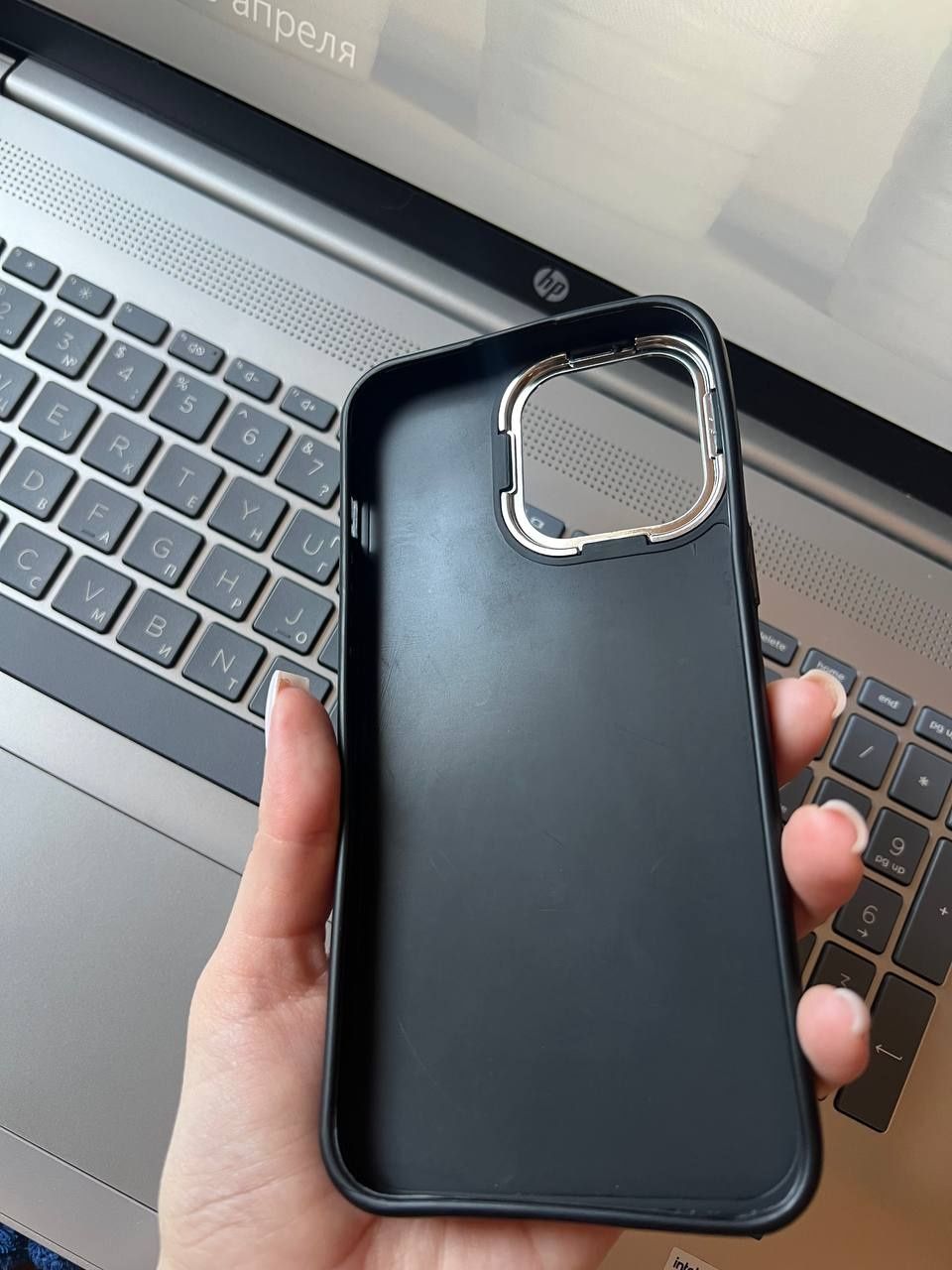 Чохол Guess для iPhone, чёрно-серый чехол гесс на айфон