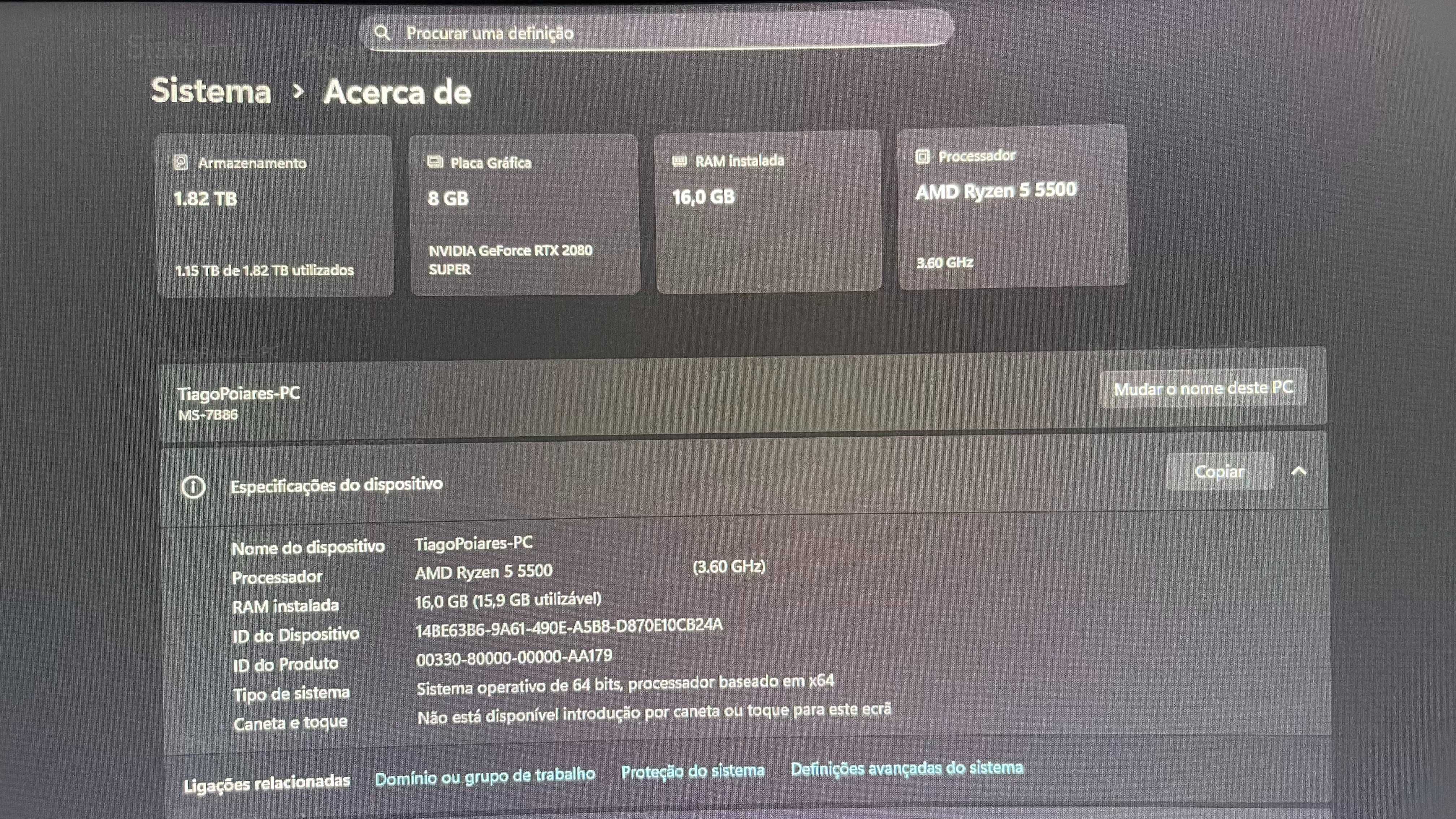 PC Gaming | Ryzen 5 5500 | RTX 2080 Super | 16GB RAM | 1TB SSD