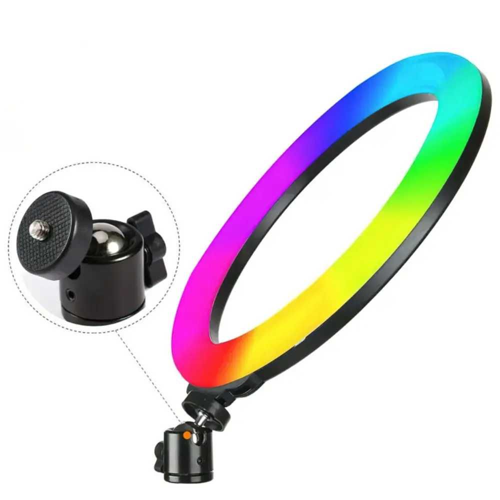 Кільцева лампа RGB MJ260 26см + Подарунок Штатив 2м