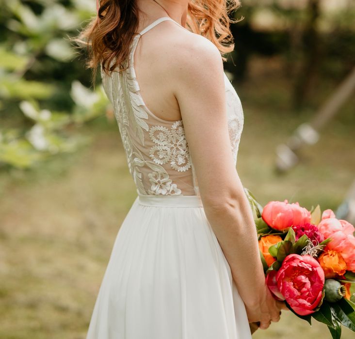 Suknia ślubna boho krój bokserki