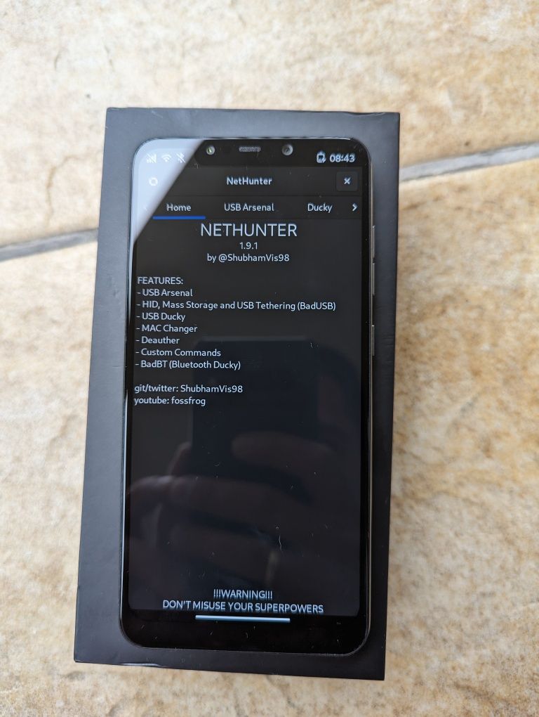 Poco f1 Linux Kali, testy penetracyjne