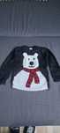 Bluza sweter miś rozmiar 110 czarna
