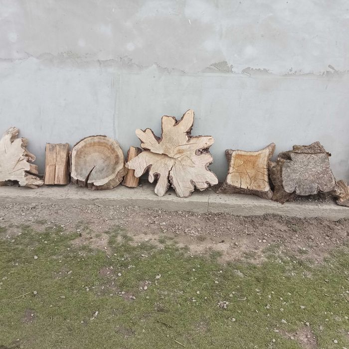 Plastry drewna na stolik