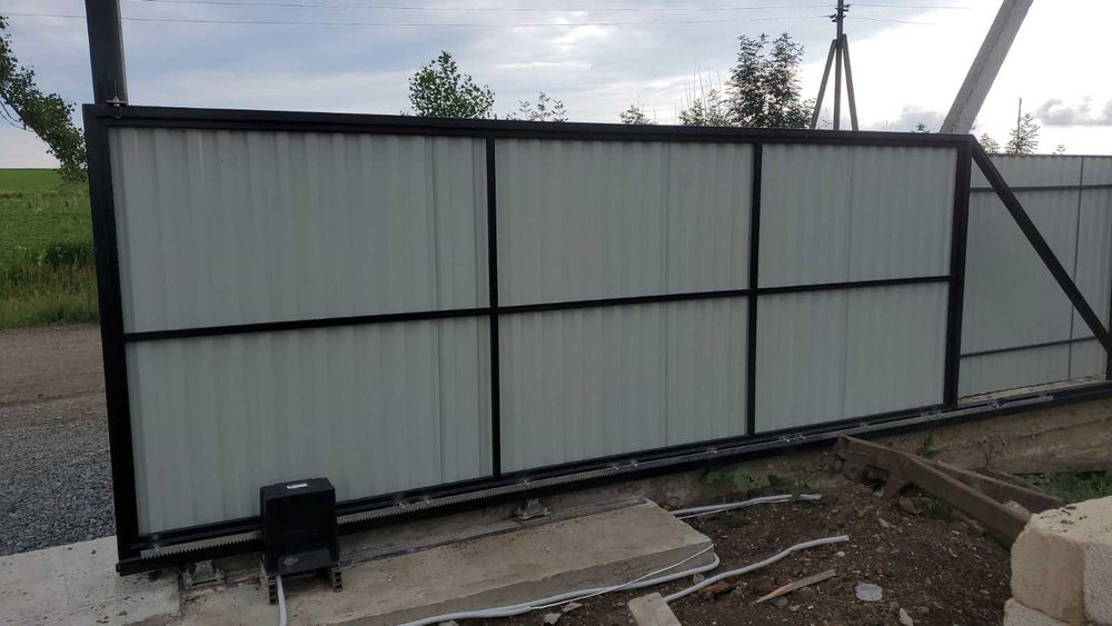 Каркас відкатних воріт з фурнітурою, Відкатні ворота 4х2 метри